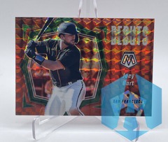 2021 Panini Mosaic Debuts Orange Mosaic Prizm Green Center Joey Bart #PD3